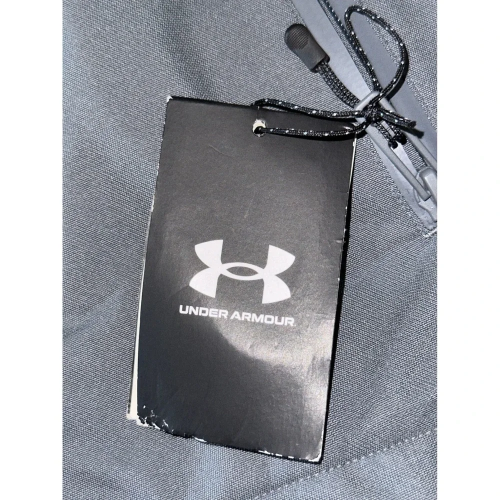 Mens‎ 4X Under Armour Jacket Storm Proof Lined Rain Hoodie black full zip new